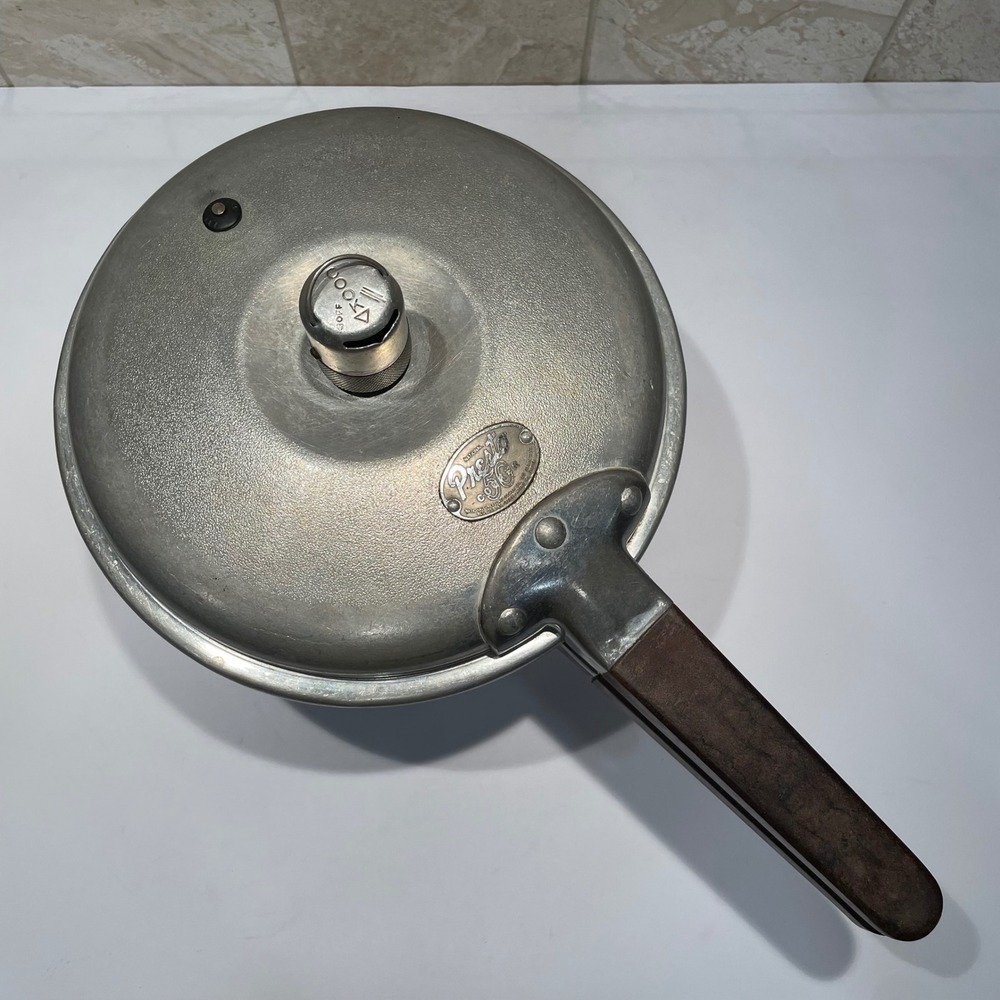 Vintage National Presto Cooker Model 50 Cast Aluminum Pressure Cooker with Lid